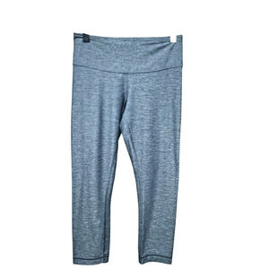 Lululemon Align Crop 21" Oil Blue Yoga Legging Sz 4 Moisture Wicking Pocket